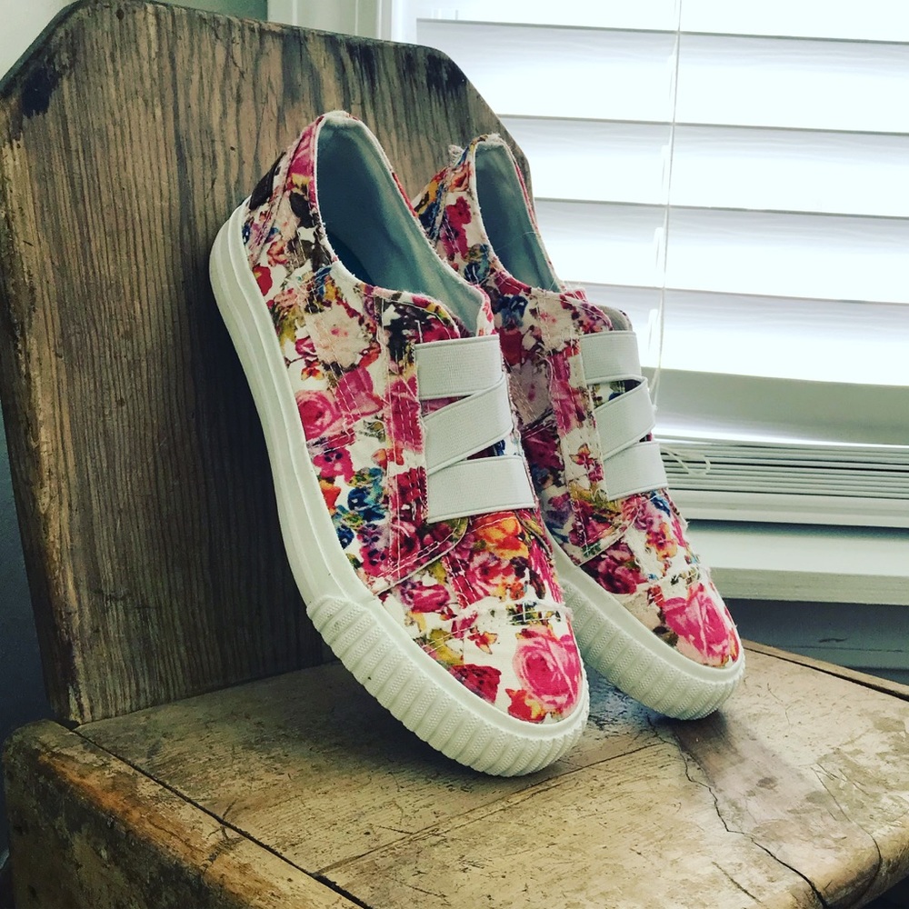 Floral sneakers
